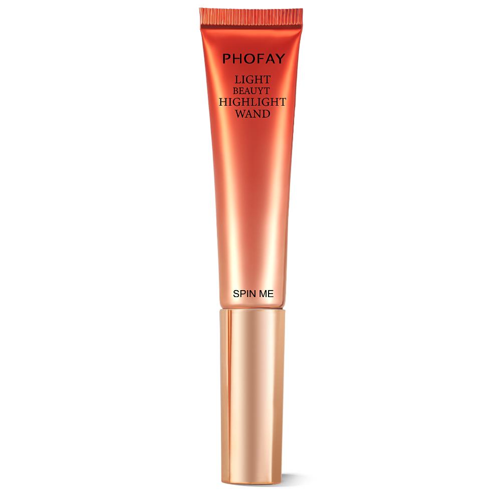PHOFAY Highlight & Glow Beauty Wand 15 ml Creamy Liquid Highlighter with Light-Reflecting Pigments Silky Soft Shiny