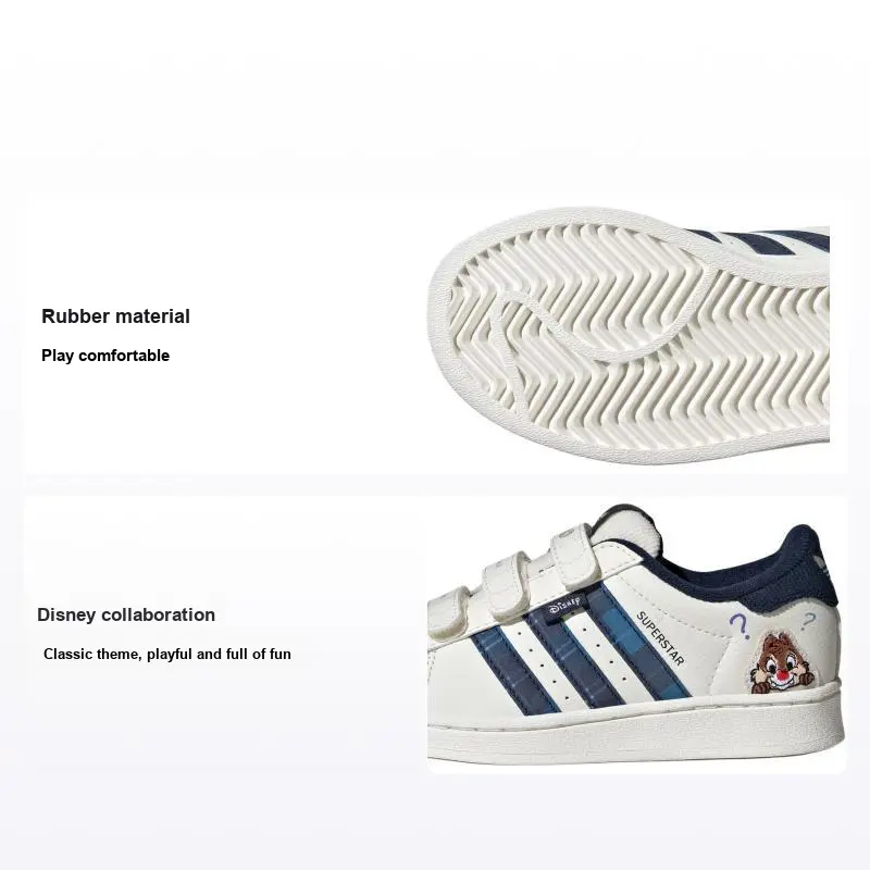adidas Disney X  Originals Superstar Fashion Versatile Low-Top Kids Sneakers