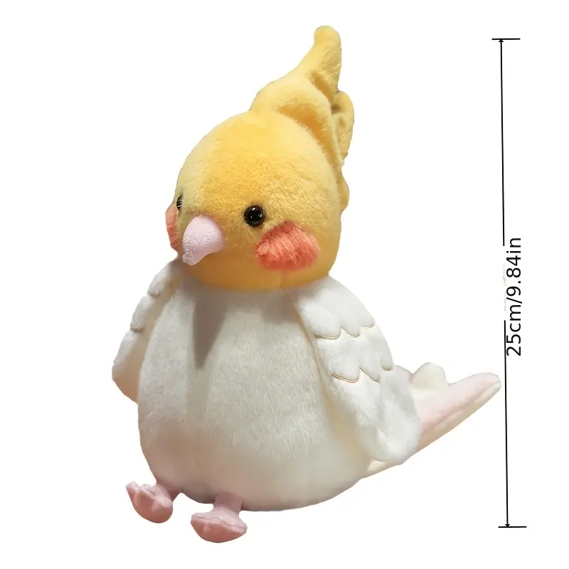 1pc Cute Cartoon Parrot Soft Fabric Stuffed Toy, Interactive Character Plushie Love Playtime Doll, Parent-Child Party Prop, Holiday Gift for Kids, Character Stuffed Toys