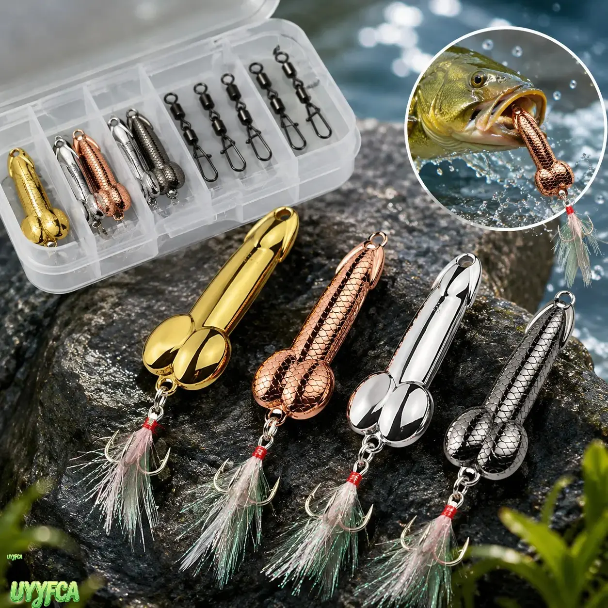 4pcs Novelty Spoon Fishing Lures, Metal Baits with Embossed Reflective Scale and Sharp Treble Hooks, Slow Sinking Lure for Freshwater & Saltwater, Fishing Accessory, Walleye, Freshwater Fishing tiktokshopbacktoschool