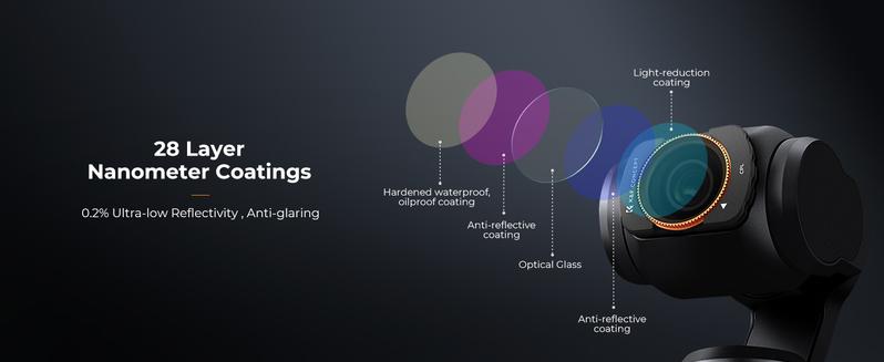 K&F Concept CPL Filters Compatible with DJI Osmo Pocket 3, Polarizer Multi-Layer Coatings with Alloy Frame Polarizing PL Pocket 3