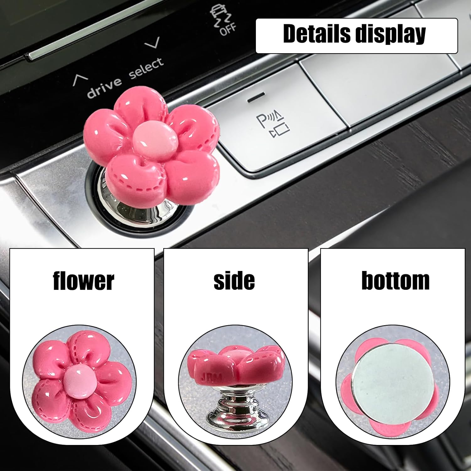 Push to Start Button CoerEngine Start/Stop  Flower Starter Coer (for Decoratie Accessories) (Rose Red)