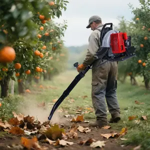 High-Performance Gas Backpack Leaf Blower , 52/66CC 4.0HP, 2-Stroke Engine, Low Vibration, Ergonomic, Powerful Clearing for Lawn, Yard, Leaves, Snow, Easy Start, Outdoor Use