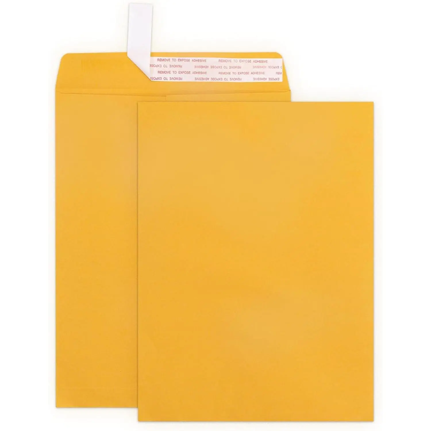 9x12 Self Seal Manila Envelopes, 100 GSM Brown Kraft Large Envelopes for Mailing, Organizing and Storage, 25 Pack(Gift)