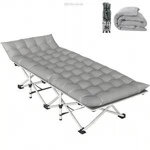 Camping Cot for Adult, Portable Sleeping Cot with Mattress, Outdoor Heavy Duty Cot Bed with Carry Bag for Home, Office, Camp, Travel, Vacation DD23NeonNode
