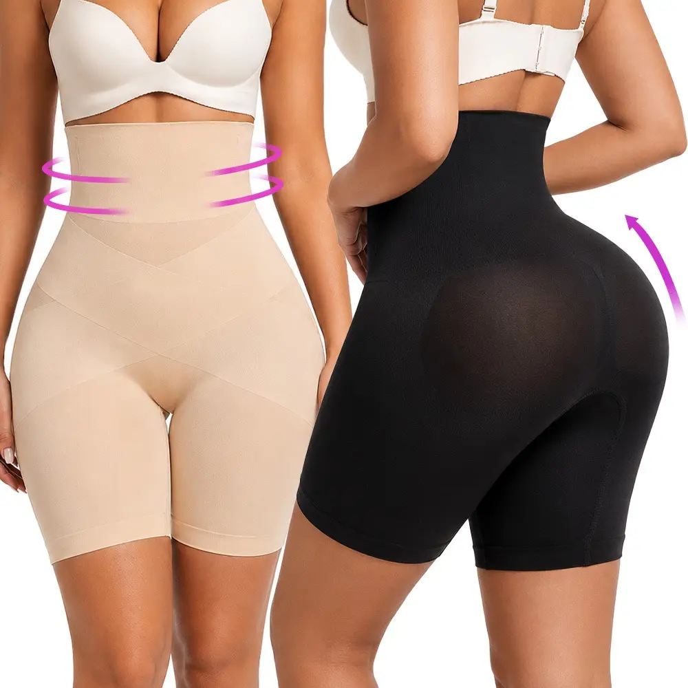 Shapshe Woman Body Shaper High‑Waisted Compression Tummy Control Butt Lifting Thigh Slimmer, Soft Breathable Invisible # body shaper butt