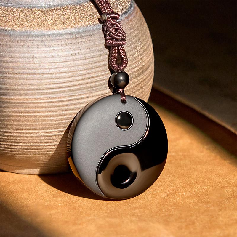BuddhaStones Yin Yang Balance Necklace – Release Negativity & Restore Inner Harmony |   Feng Shui Pendant for Positive Energy |   Modern Spiritual Jewelry
