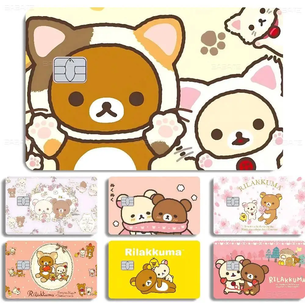 Popular Cute R-Rilakkuma 100% Hot Sale Amine Credit Debit Bank Card Bus Card Film Skin Sticker