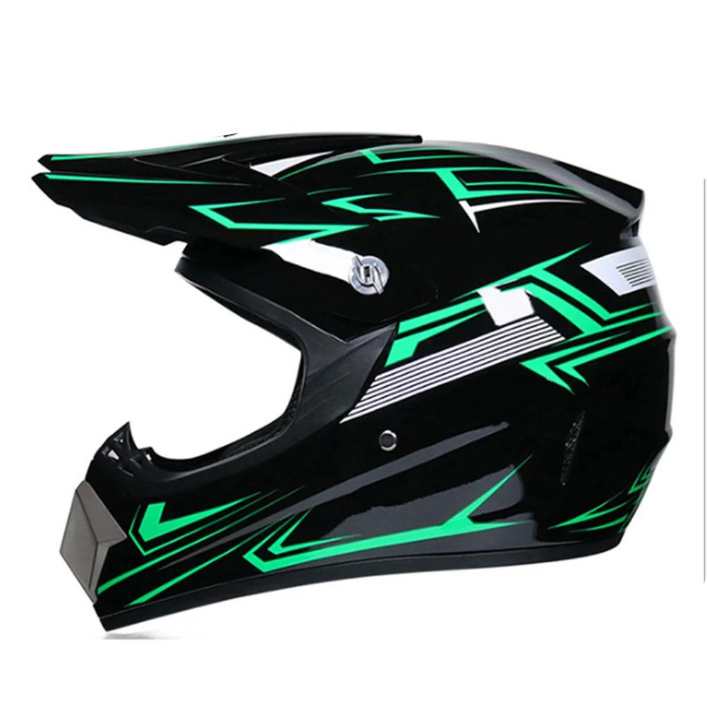 Professional Motocross Helmet Motocross Dirt Bike Off Road Motorbike Helmet Full Face MTB Helmet with Goggles Gloves Face Cover