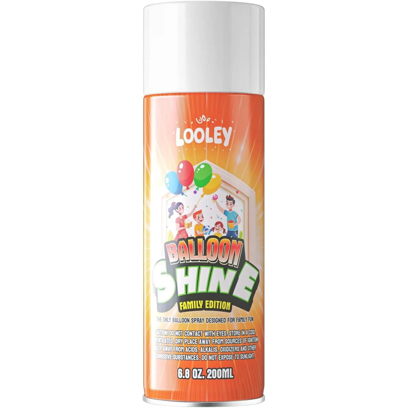 Balloon Spray, 7 fl.oz Long Lasting High Balloon Spray, Waterproof and Gloss Formula, No-Wipe, Fragrance-free, Perfect for and Event Decorations
