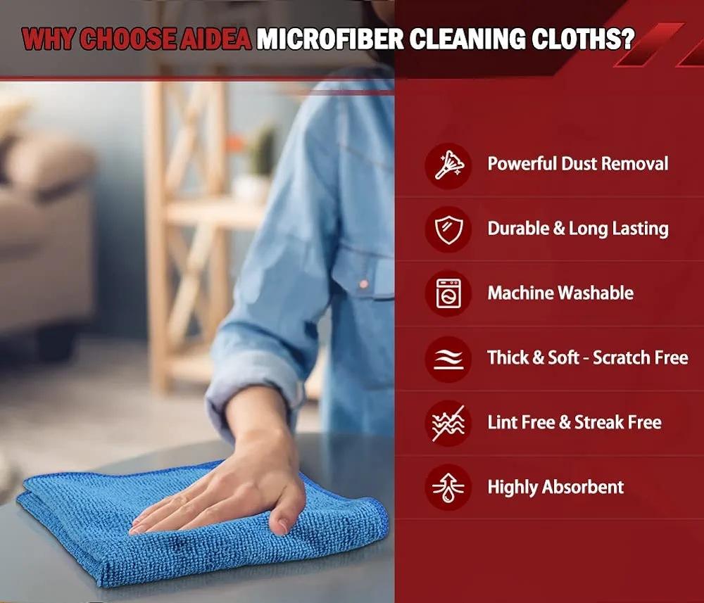 Microfiber Cleaning Cloths-50 Pack, Premium All-Purpose Car Cloth, Lint Free Dust Cloth Cleaning Rags, Absorbent Cleaning Towel