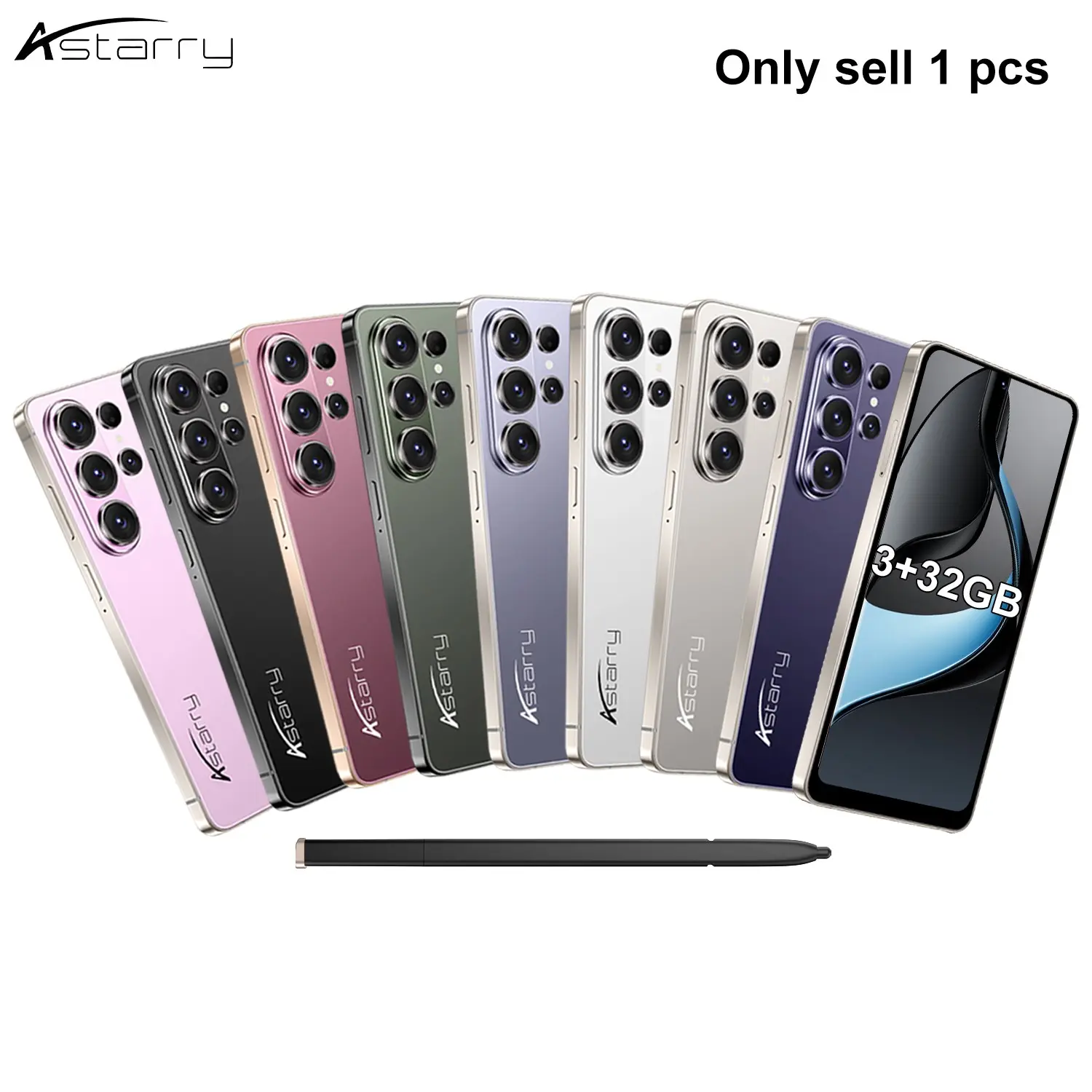 Atarry -26 Ultra smart phone 3GB +32GB 5+13MP camera, system Android version 12 MTK6762 Bluetooth Wifi 6.75 inch 4100mAh battery with touch pen face recognition smart phone portable 4G dual card dual standby mobile phone,