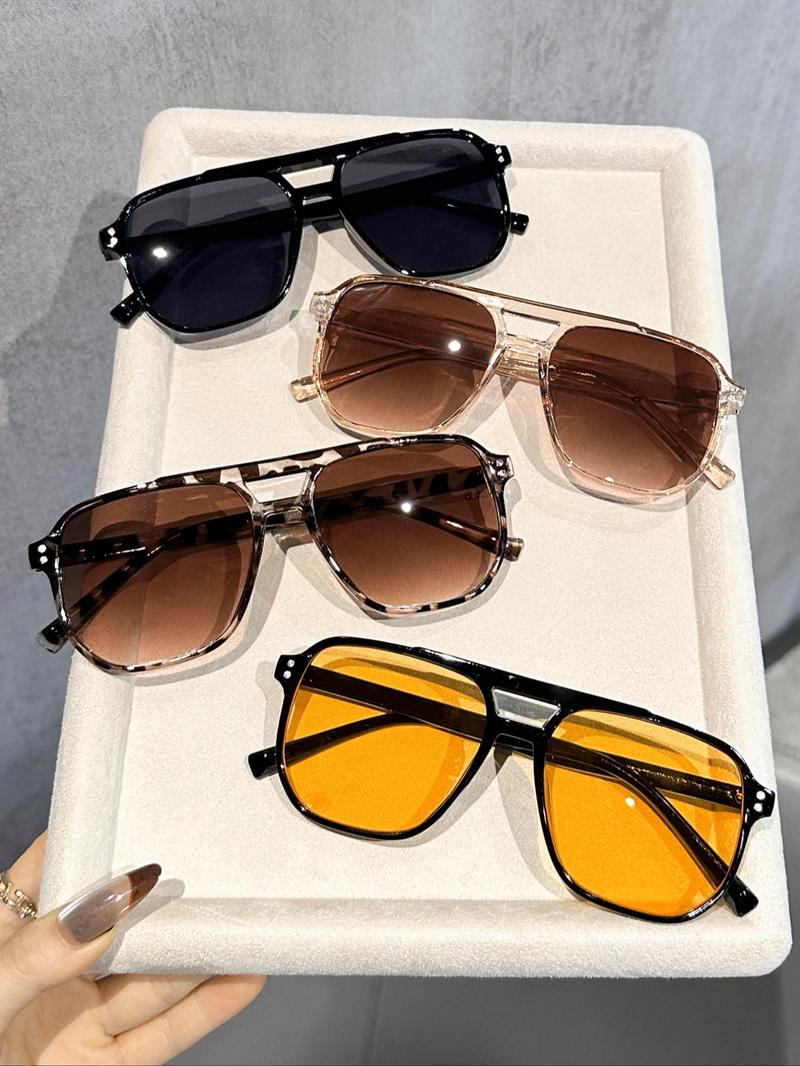 Unisex Vintage Trendy Aviator Sunglasses, Retro Outdoor Sports Sunglasses for Men & Women for Everyday Use, Classic Aviator Sunglasses