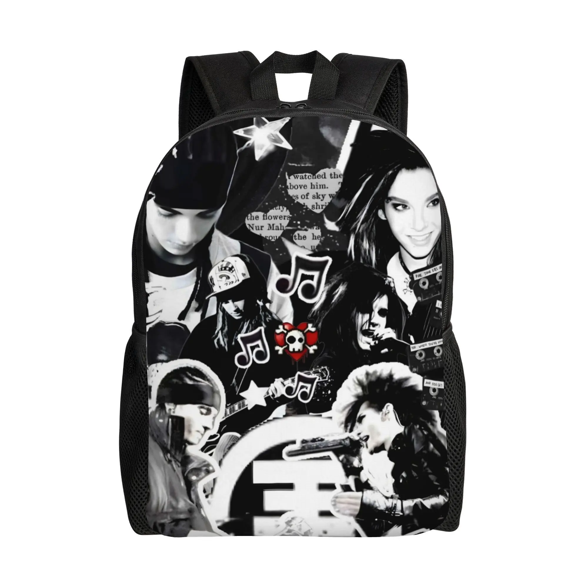 Tokio-Hotel Tom-Kaulitz Single Layer Casual Backpack with a Clean Look A Easy Everyday Carry That Works with Any Outfit And Mood