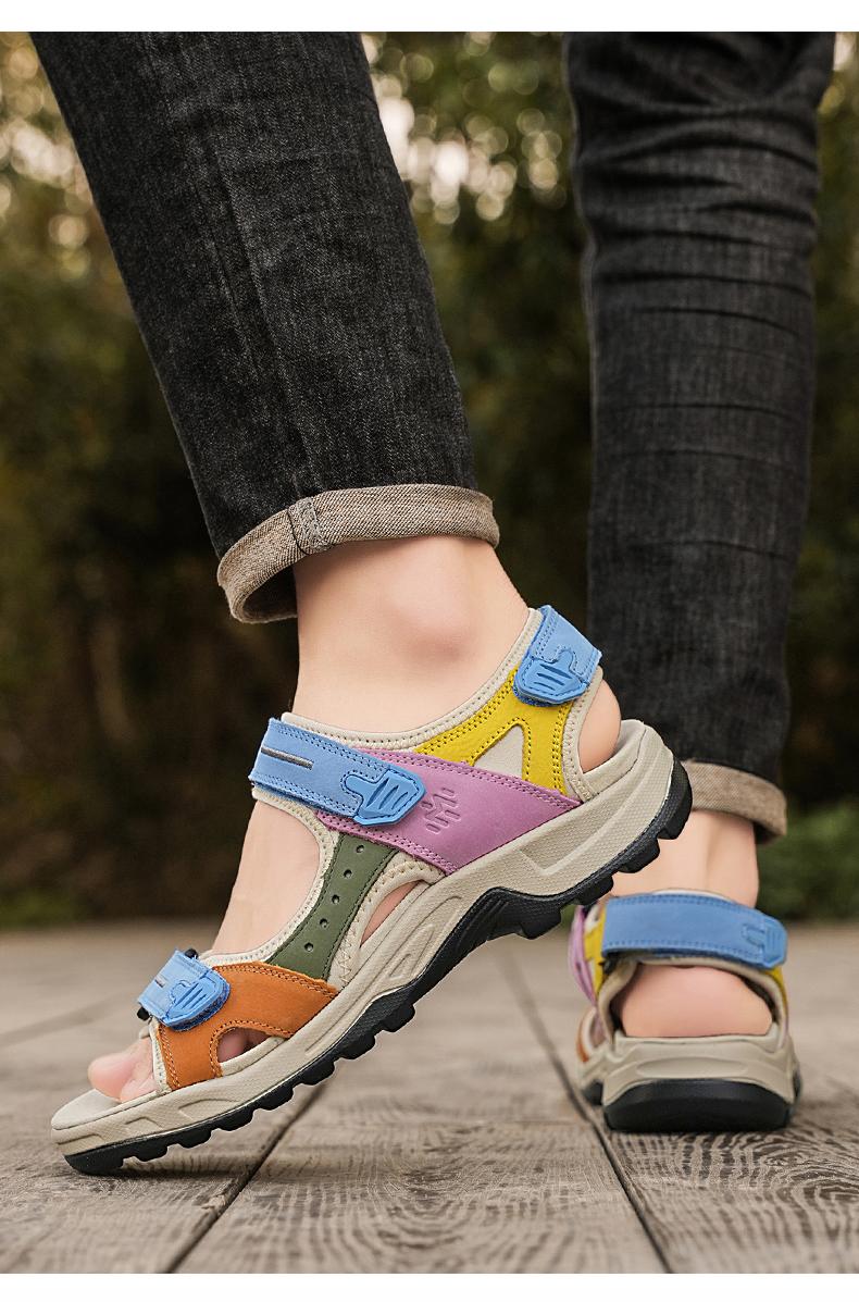 Women's Adjustable Strap Sport Sandals Breathable Cutout Design Textured Non Slip Sole Comfort Outdoor Casual Footwear