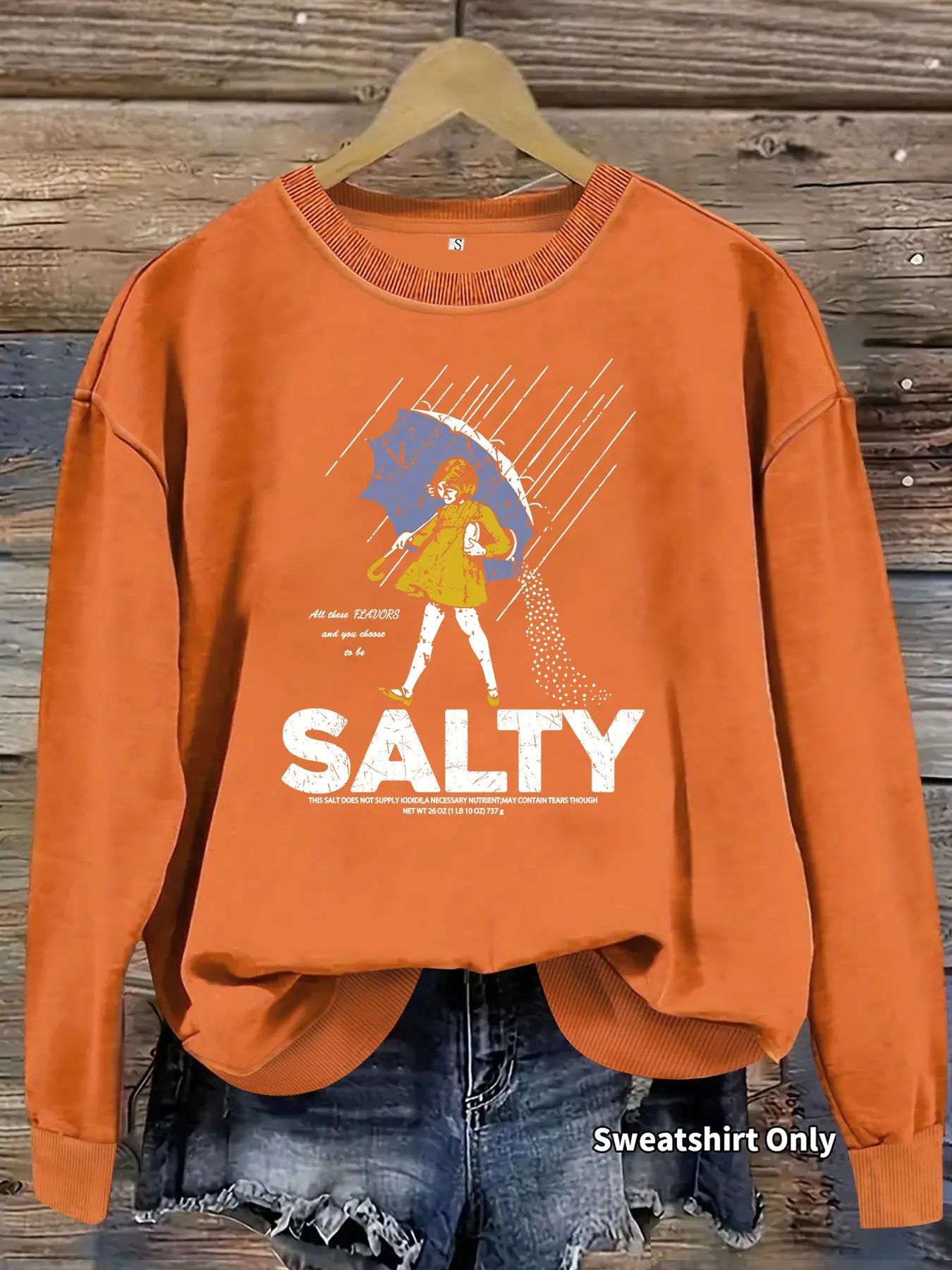 Women's Casual Graphic Pullover, Soft Long Sleeve Round Neck Sweatshirt, Comfortable All-Season Daily Wear, Durable Fabric, Tops