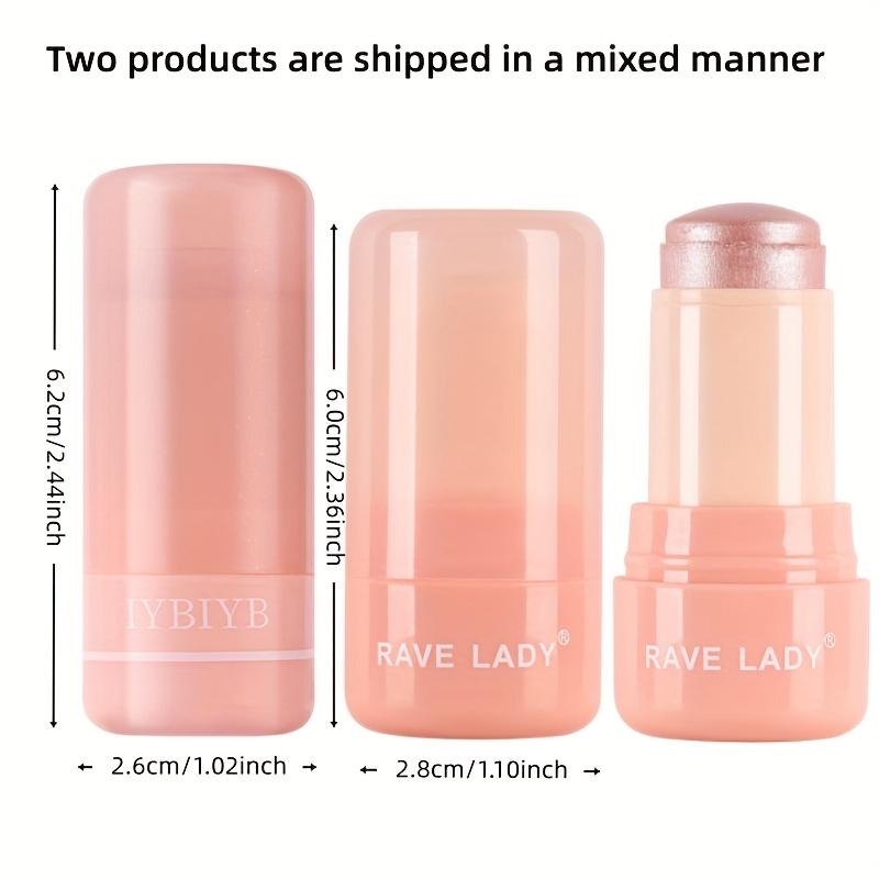 Jelly Highlighter Stick Waterproof and Sweatproof Long-lasting Brightening Party Holiday Gift
