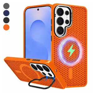 for Samsung Galaxy S26 Ultra, S25, S24, S23 Magnetic Heat Dissipation case MagSafe,Cooling Drop Protection,Adjustable Kickstand case,Ice Armour Cool Matte