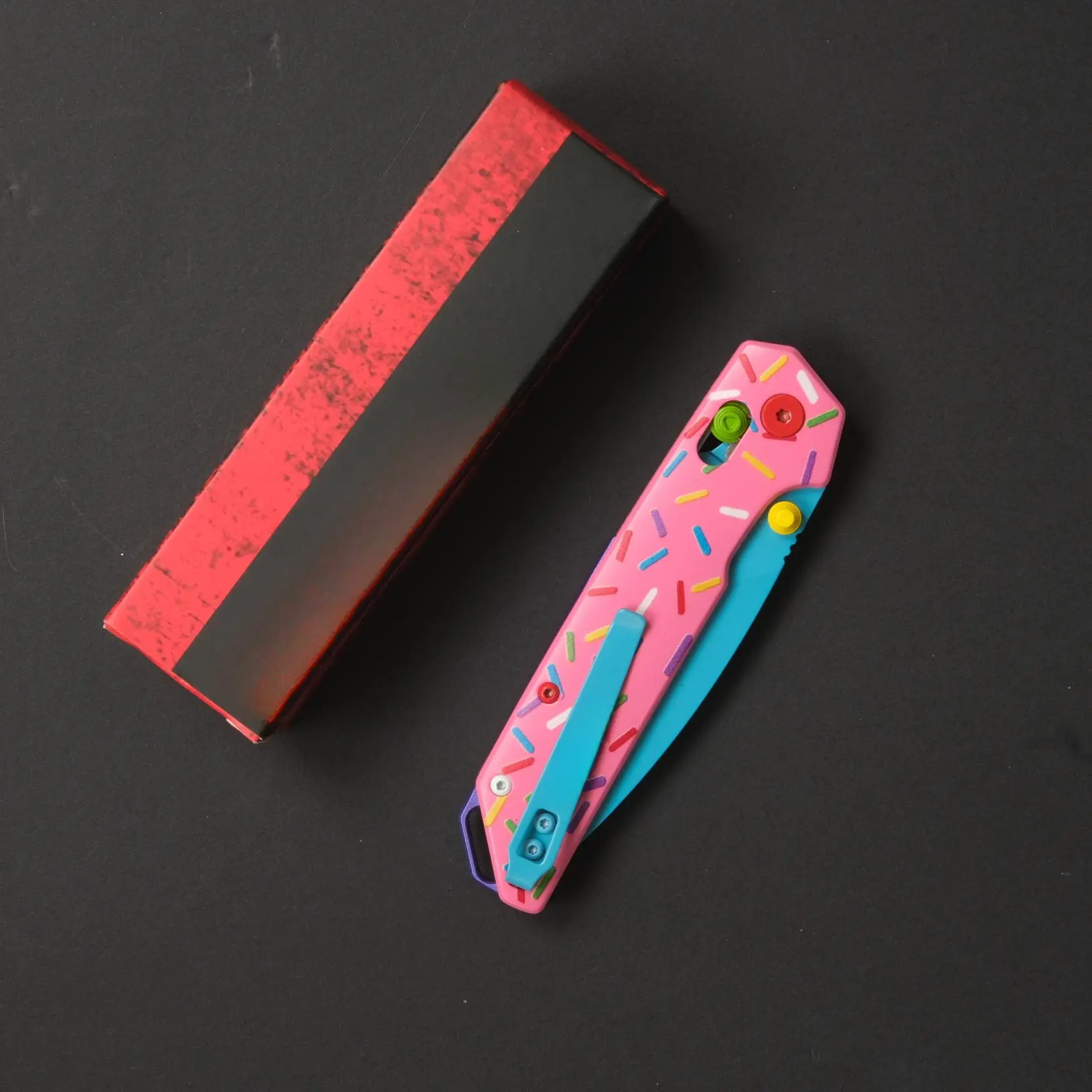 2038 Donut Folding Knife - Compact EDC Utility Tool for Outdoor & Daily Tasks