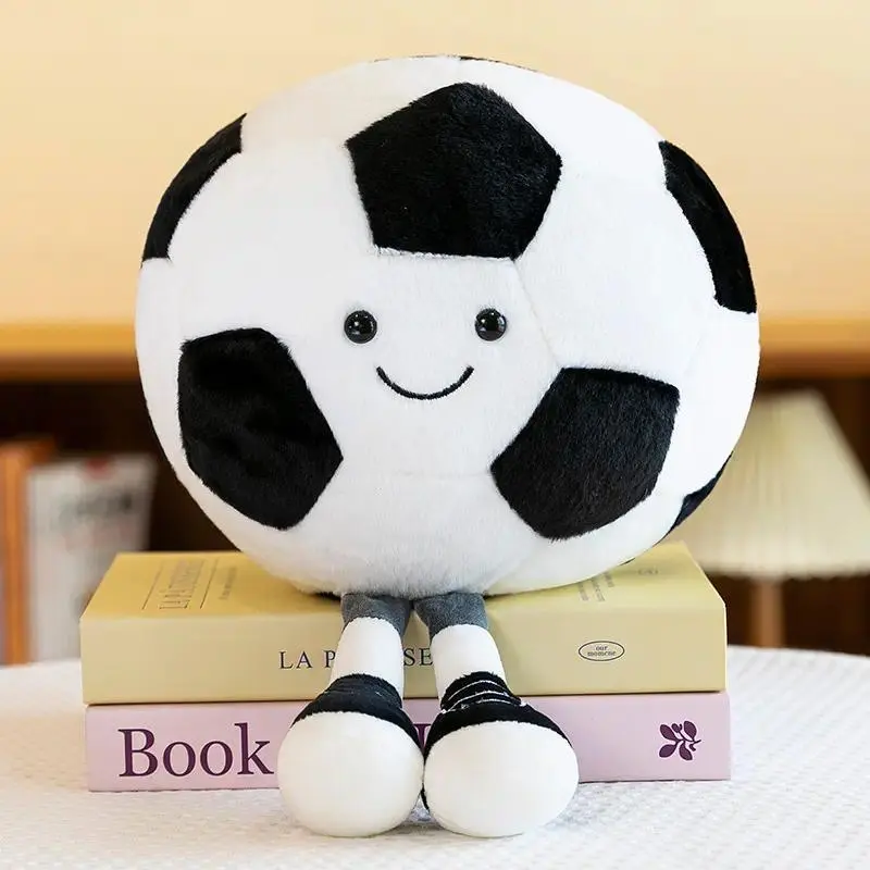 13.72-inch Football Plush Toy, Soft Stuffed Sports Plush Ball, Creative Football-shaped Decorative Cushion, Plush Toy & Football Pillow Gift for Boys & Girls, Ideal for Room Decoration, Sofas or Beds