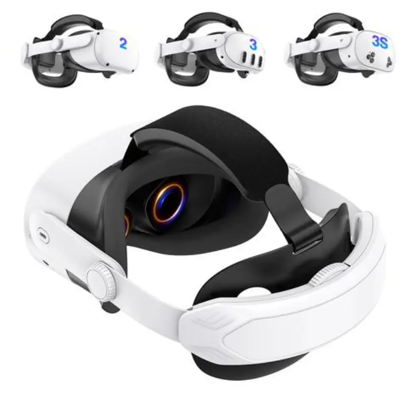 Compatible with Oculus Quest 2/Oculus Quest 3/0culus Quest 3S, with adjustable and exquisite headband replacement accessories, enhancing comfort support and VR gaming immersion to improve comfort and reduce facial pressure (only comfort headband) 97/255