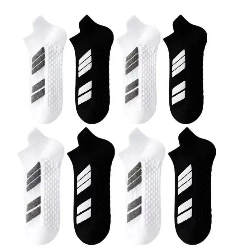 6 pairs of no-show sports socks for men and women, thickened heel and sole provide shock absorption and wear resistance, white everyday socks are sweat-absorbent and breathable, a great gift for Father's Day