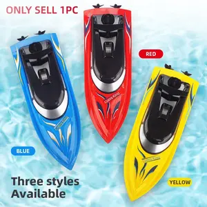 2.4g Remote Control Electric High-Speed Boat, Rechargeable Summer Water Model Toy, Includes USB Charging Cable, Unisex Design