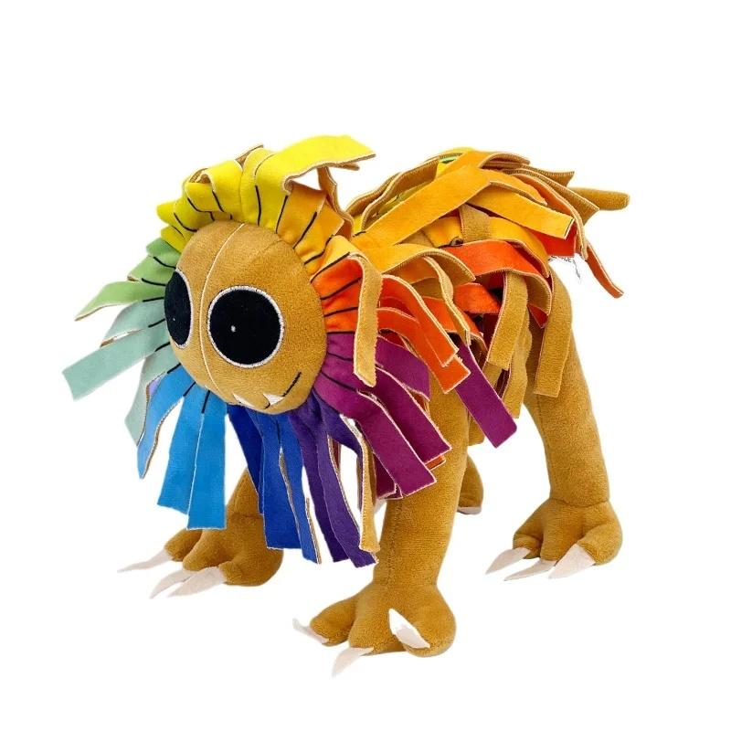 25cm Yarnaby Plush Nightmare Critters Doll Colorful Lion Smile Bedroom Sofa Decora Pillow PP Cotton Birthday Gifts Toys for Kids