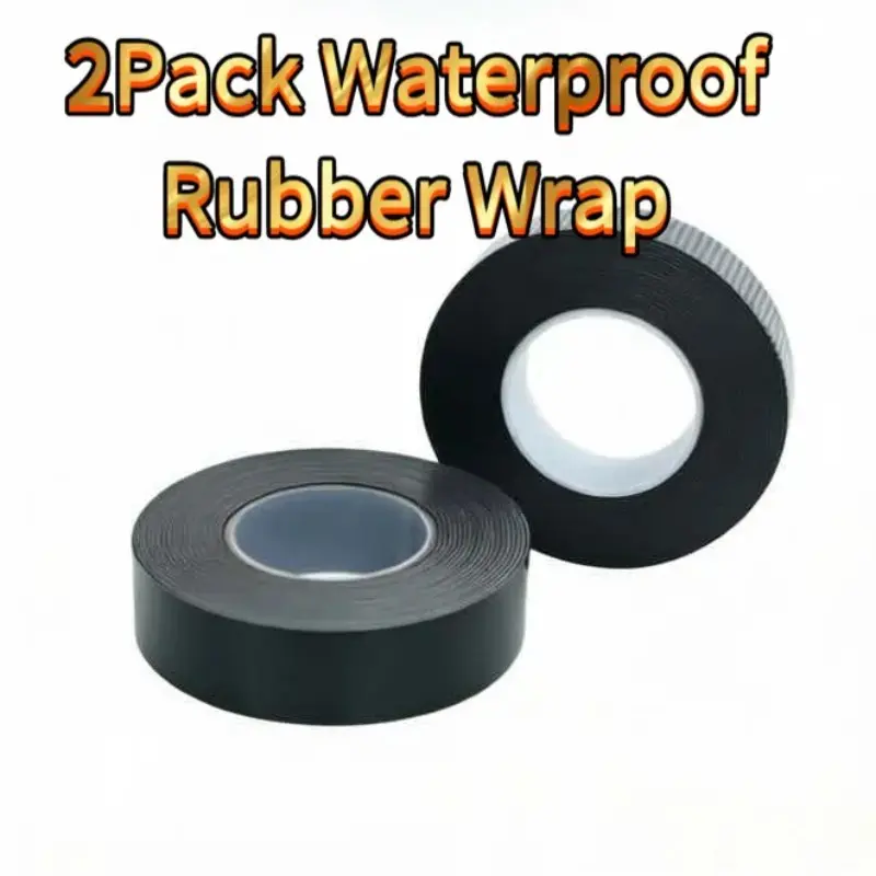 Waterproof Self-Adhesive Silicone Tape, Rubber Insulation Wrap, Ideal for Wire Repair, Available in 1 Roll or 2 Rolls