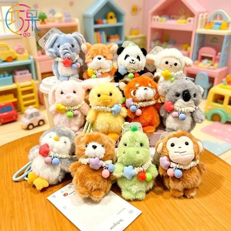 2026 Hot Cartoon Plush Fragrance Necklaces & Animal Keychains - Cute Elephant/Raccoon/Koala Bag Pendants, Fashion Novelty Toy Gifts for Friends, Animals