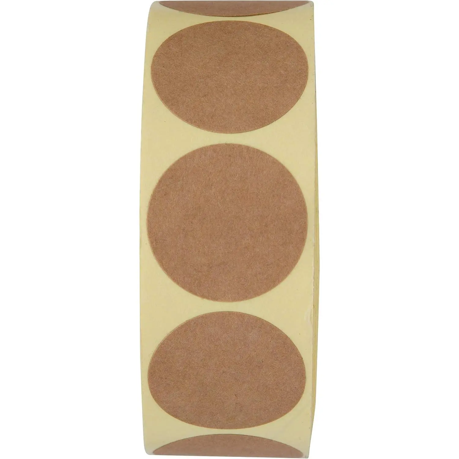 1 Inch  Brown  Stickers (1000 ) - Round Blank Stickers for Store Owners, Crafts, Organizing, Jar and Canning Labels, Price Tags