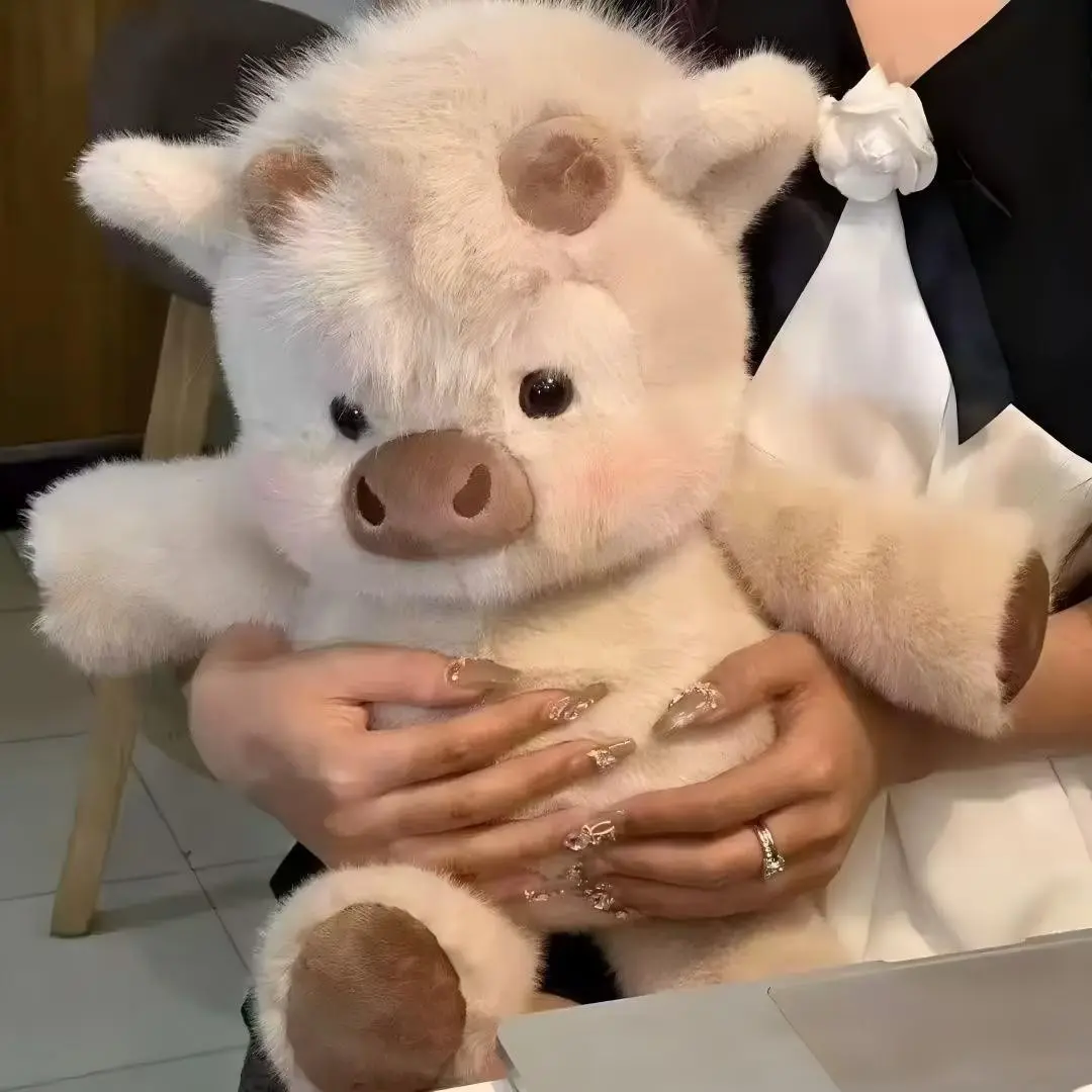Cute Plush Doll Decoration, Adorable Cow-Themed Stuffed Toy, Perfect Companion for Girls, Child-Friendly Soft Doll, Ideal Gift for Kids