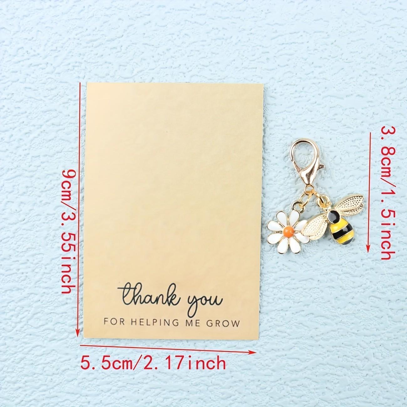 10 Keychain Thank You Cards Gift • Inspirational Friendship Gift • Valentine's Day Gift • Christmas Fun Little Item • Affordable Product • Unique Piece • Charming Keychain