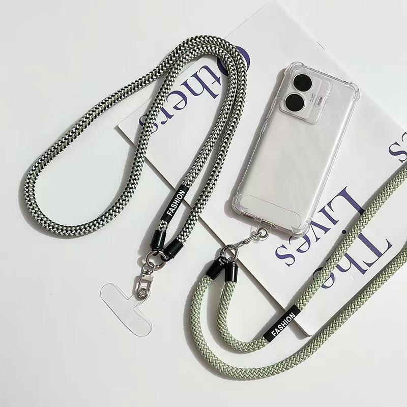 Phone Case Universal Slant Lanyard Long Braided Lanyard Neck Detachable Braided Lanyard