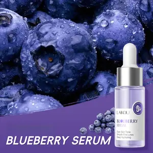 Blueberry Serum, Deeply hydrate dry skin, boost skin elasticity to smooth fine lines, brighten & even uneven skin tone, formulated with Hyaluronic Acid, Blueberry Extract & Snow Mushroom Extract, perfect for daily morning & night facial routine