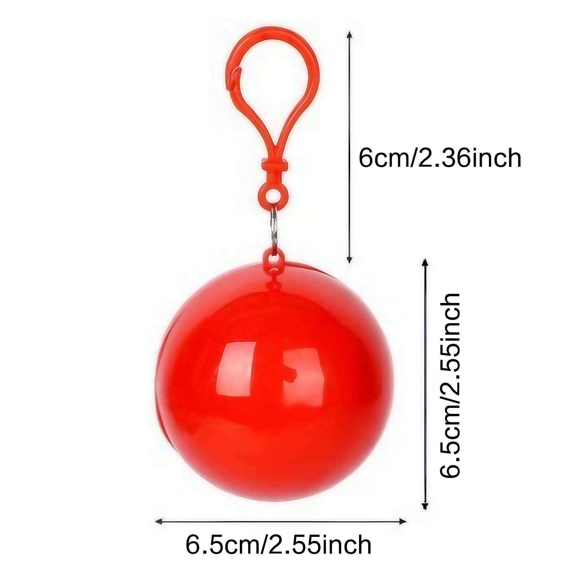 Portable Folding Raincoat with Ball, 1 Count Disposable Emergency Raincoat, Lightweight Rain Coat, Outdoor Raincoat for Travel Hiking Fishing Camping