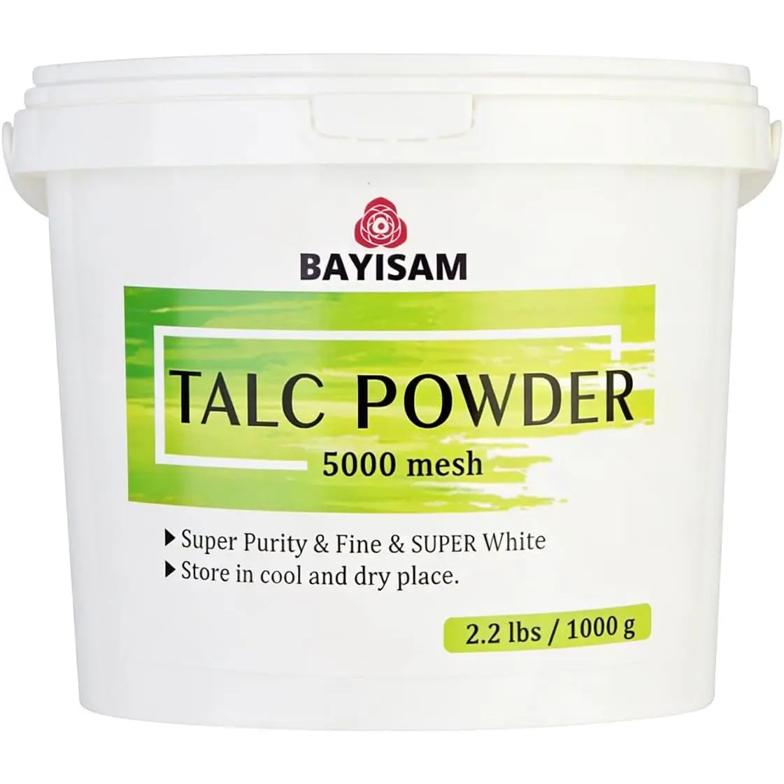 2.2LBS Super Purity Talcum Powder,5000Mesh Microfine Multi-Purpose Talc Powder for Chalk Painting, Tire Lubrication, Fitness