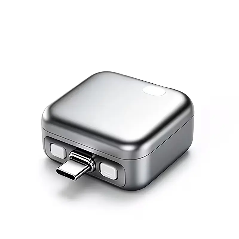 Mini Metallic Type-C Voltage Separator With Smart LED Indicator, Automatically Cut Power When Fully Charged, Pocket Size For Travel OTG Charging Extend Battery Lifespan
