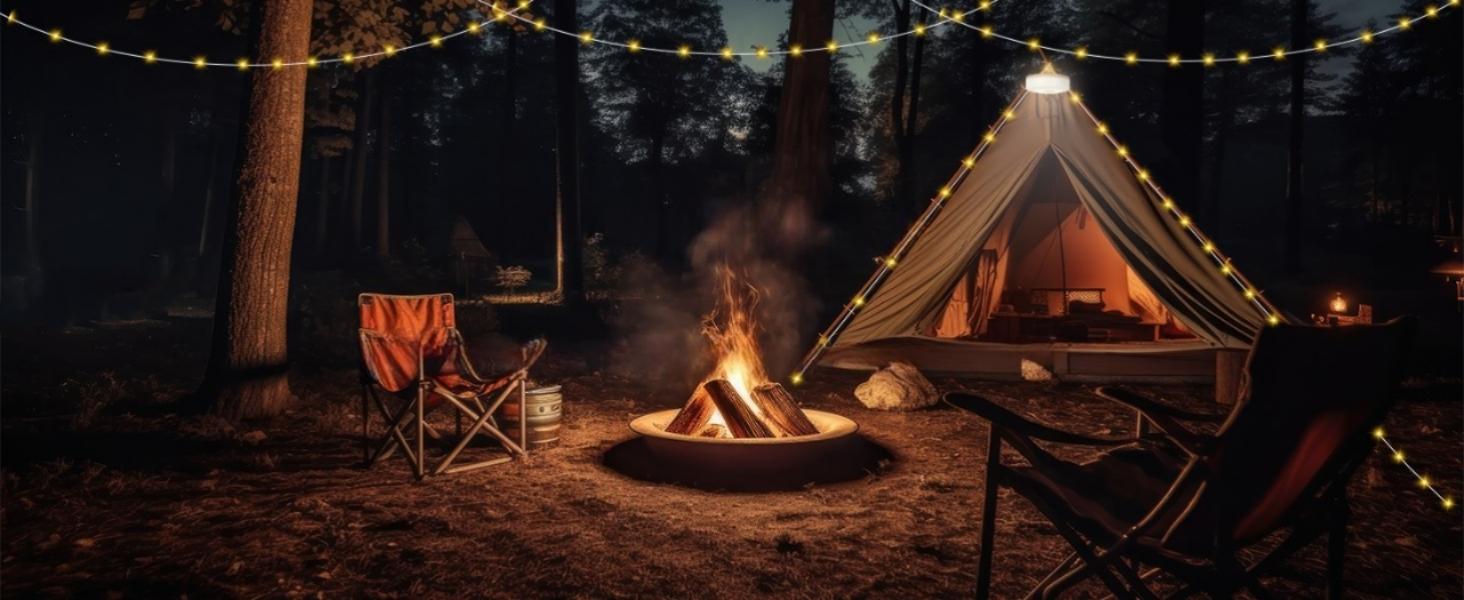 Solar  String Lights, 39.4FT Fairy String Lights 150LEDs, Portable Waterproof  Lamp with 8 Lighting Modes, Hanging Rechargeable Tent Lantern for Awning Garden Party Decor-Remote Control camping durable brightness