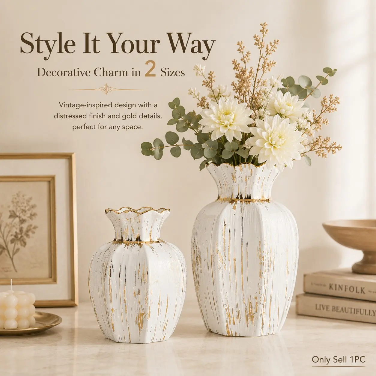 Creative Unique Modern Luxury Handmade Ceramic Vase, Vintage Glossy Style Decorative Bottle, Home Decoration, Floral Arrangement, Gift, Vase Round, Vases for Flowers