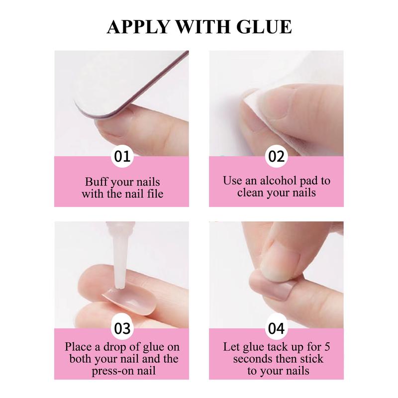 10 PCS Baby Blue Press On Nails/Rhinestone Handmade Press On Nails