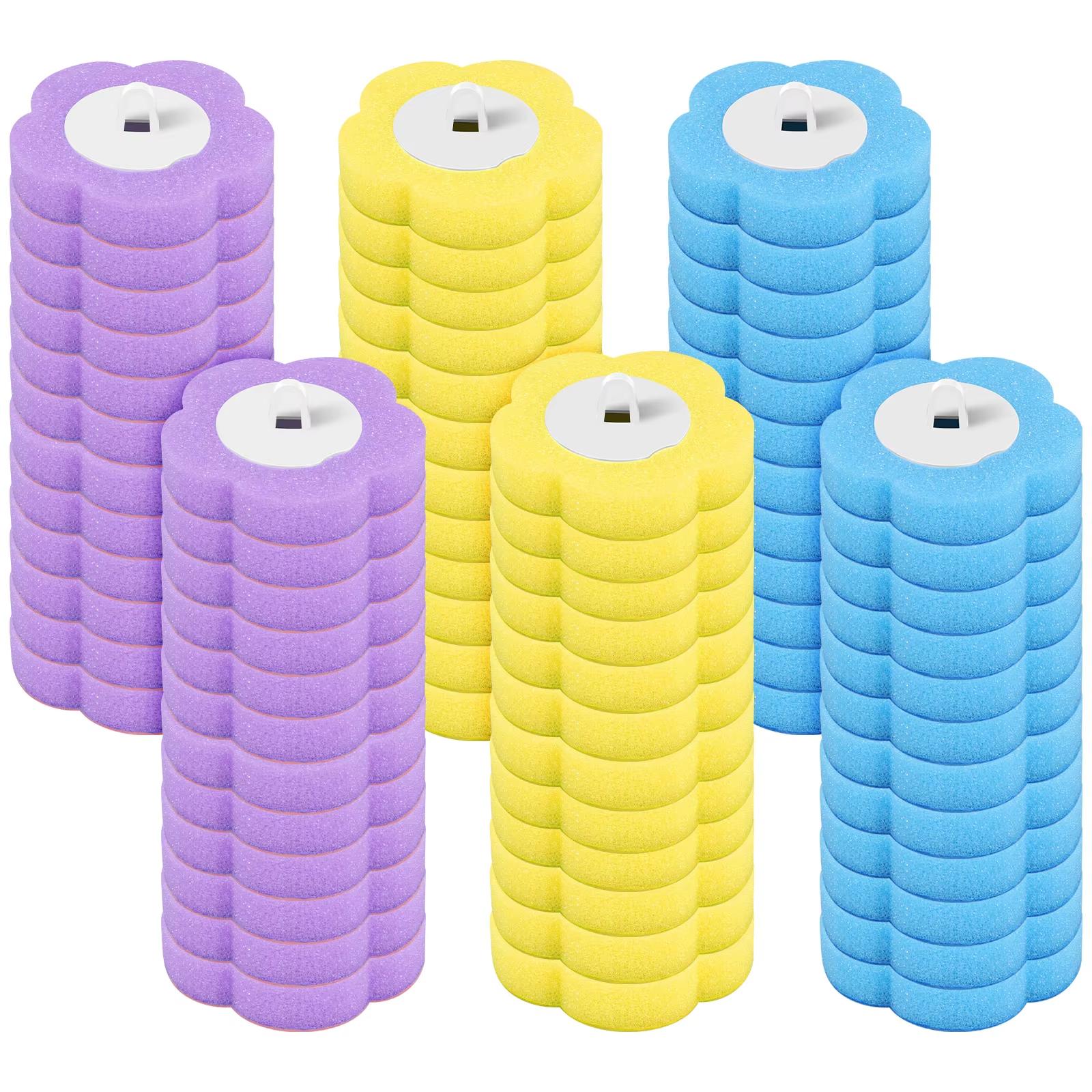 Long Handle Toilet Brush Set with Disposable Replacement Heads, Hygienic Bathroom Cleaning Tool Kit, WC Accessories, Easy to Use