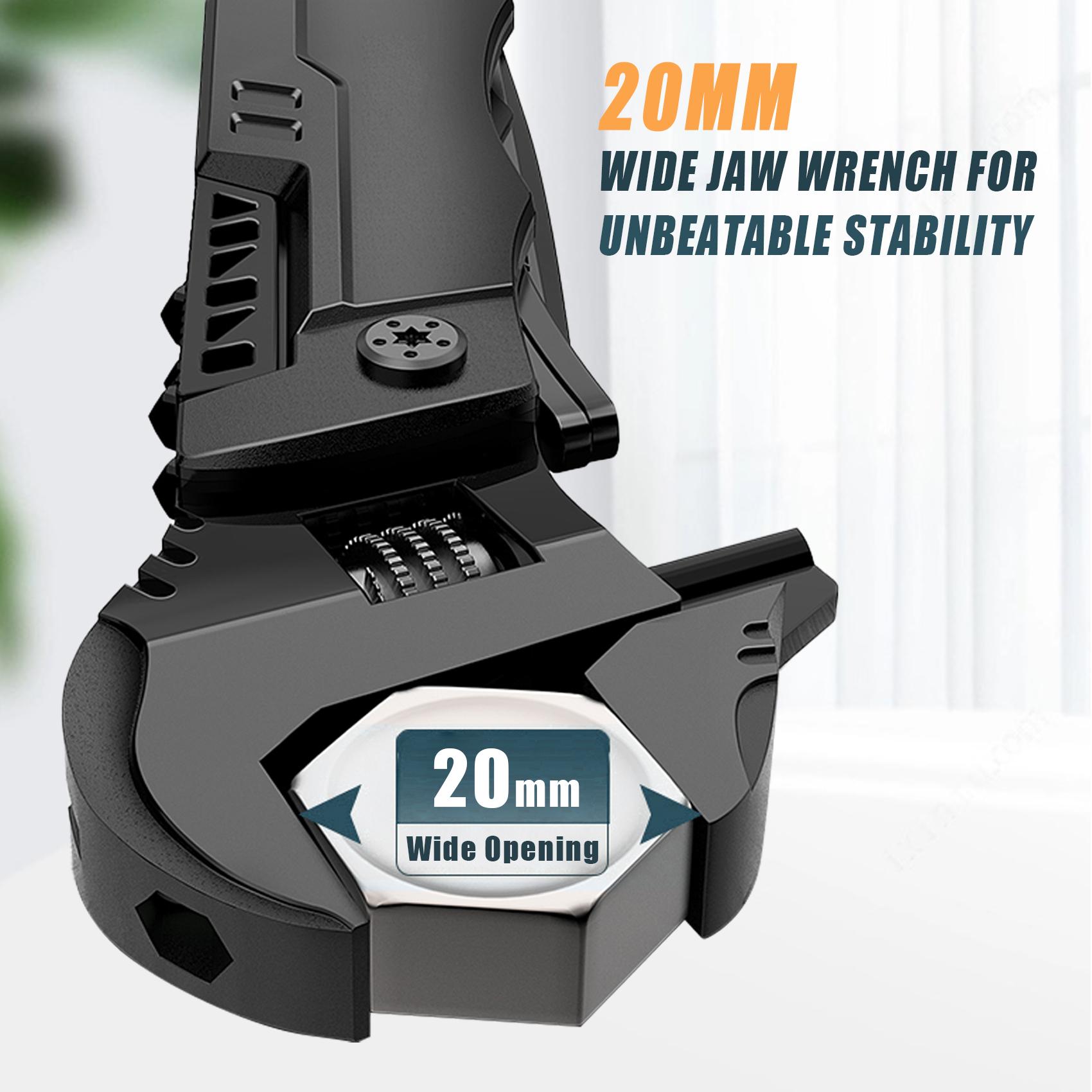 Multitool Wrench With Screwdriver Cutting Saw, Bottle Opener,Multi Purpose Pocket Size Gadget Camping Gear for Mechanical Maintenance, Camping and DIY Lover, Gift Idea for Him / Her