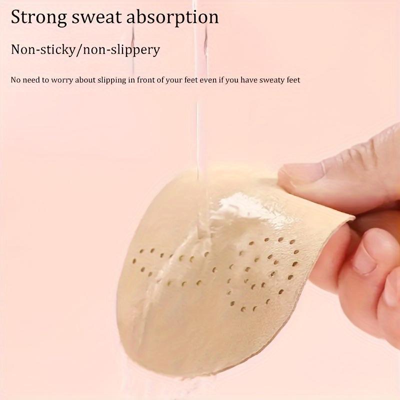 Self-adhesive Heel Front Foot Pads, 4 Pairs Non-slip Sweat-wicking Comfort Pads, Enhanced Support, Women