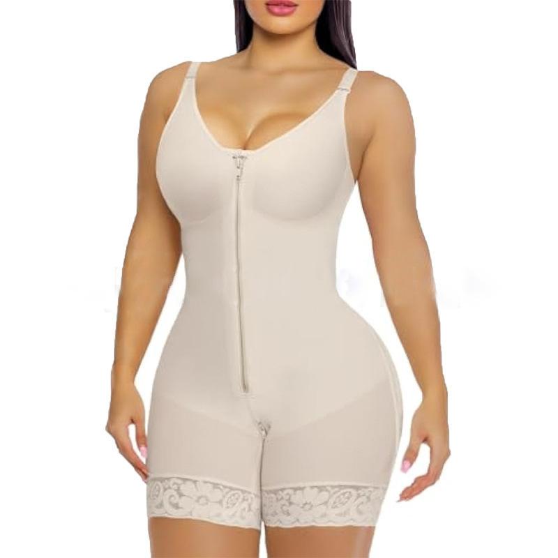 Full Body Shapewear for Women Tummy Control Fajas Colombianas Butt Lifting Bodysuit Zip Up Body Shaper
