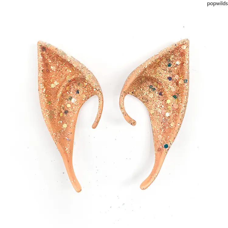 Fantasy Elf Ears, Soft Pointed Latex Costume Accessory for Anime Inspired Halloween Cosplay Parties - 1 Pair, Fantasy Elves, Pointed Shape