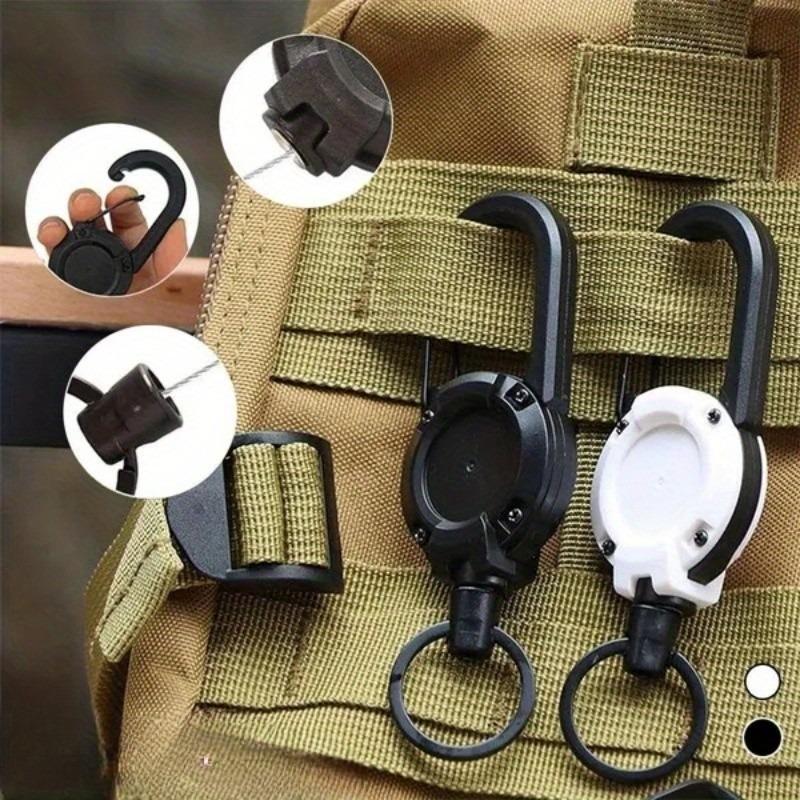 Elastic Key Storage Ring, Anti-Loss Cord Lock, Portable Outdoor Backpack Strap Buckle, Convenient Wire Rope Clip, 1 Piece