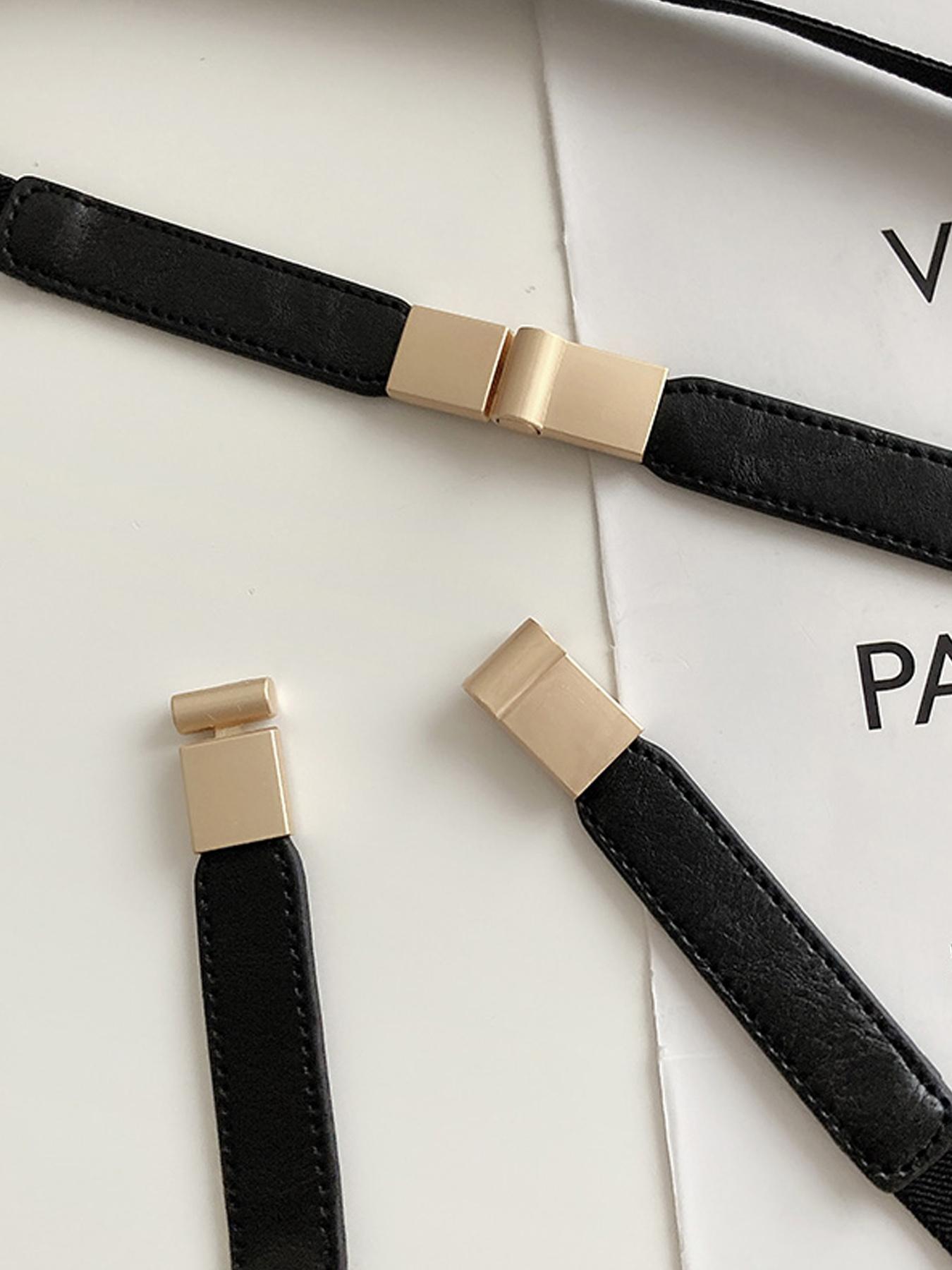 Women's 1 Piece Minimalist Skinny Casual Dress Belt