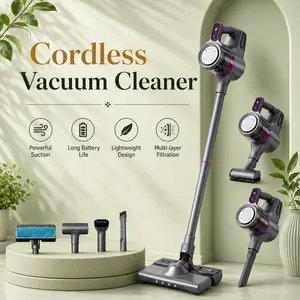 Strong Suction Stick Vacuum Cleaner with Mop, 15000Pa,Interchangeable Heads, Mite Remover, Compact Portable Whole Home Deep Cleaner for Pet Hair