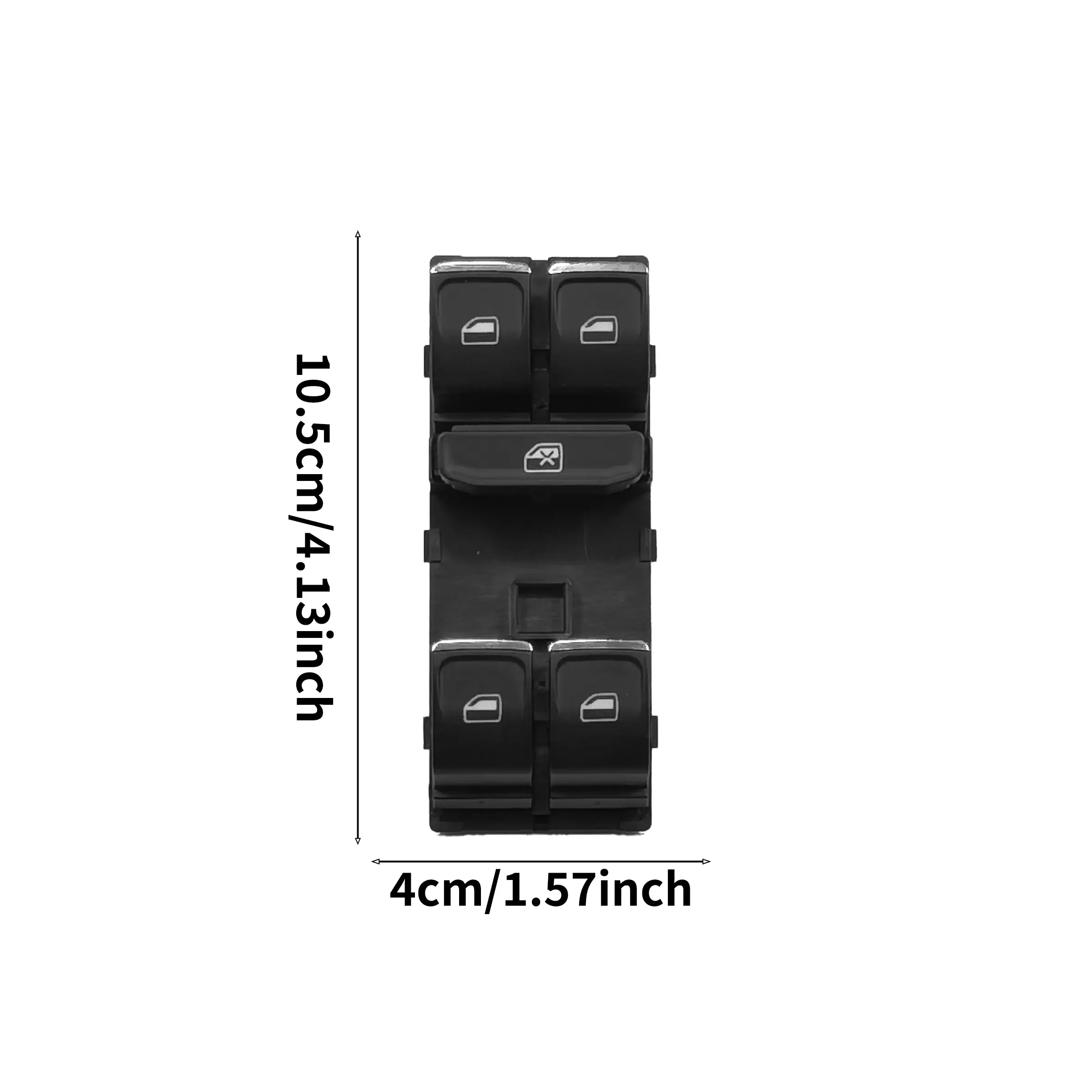 Volkswagen Jetta Glass Lift Switch Assembly, Replacement Part for 2014-2018 Models, Durable Design, Easy Installation, No Battery Included